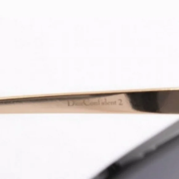 Dior Black and Gold Oversized Sunglasses - Picture 7 of 13